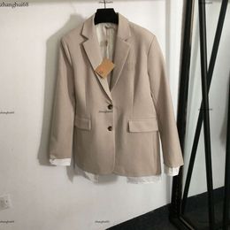 Designer Jacket Women Brand Dames kleding Spring jas mode -logo lange mouwen dames top 07 april 07
