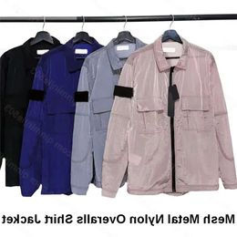 Vestes de créateurs Badges Fermeture à glissière Pierre Vêtements d'extérieur Maille Métal Nylon Salopette Chemise Veste Oxford Respirant Portable 3 Vente en gros 2 pièces 10% de réduction