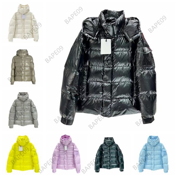 Vestes de créateurs pour hommes, doudoune d'hiver, manteaux chauds, coupe-vent, matériau mat brillant, doudoune pour couples en plein air