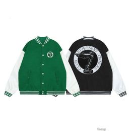 Designerjassen Heren Casual jassen Bovenkleding Bai Jingting's Same Representative Angel Baseball Jacket Modieus Vintage Amerikaanse heren Damesjassen