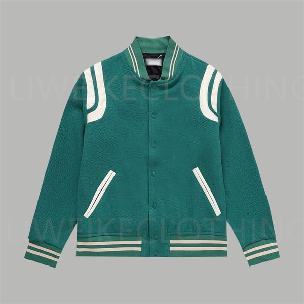 Chaquetas de diseñador Chaqueta de retazos clásica para hombre Chaqueta de alta calidad con rosca personalizada Chaqueta de cuero de muy buen gusto de piel de cordero Chaqueta acolchada de algodón Ropa de calle Abrigos unisex