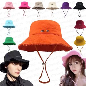 Ontwerper Jacquemly emmer hoed Jacquemu The Artichoke Bob Men Women Wide Brim Hat Les Les Classics Foldable Fisherman Sun Hat Travel Sun Hat