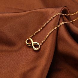 Diseñador de regalos meisen japoneses y coreanos para mejores amigos Collar de acero inoxidable de acero de acero de titanio de 8 caracteres Phzi