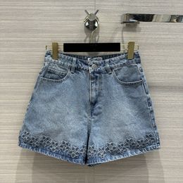 Jeans de diseñador 2024 NUEVA MARDA DE MODIA DE SUMPRAMIENTO PRIMERA SIEMPLE Pantalones del mismo estilo Shorts de lujo para mujeres 0418-25