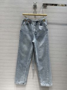 Designer Jeans 2024 Nieuwe Lente Zomer Mode Panelen Merk Dezelfde Stijl Broek Luxe Damesbroek 1219-10