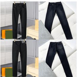 designer jeans mode luxe patchwork denim straat damesjeans letter effen kleur minimalisme denim stof zware wassing unisex skinny rechte stijlvolle jeans