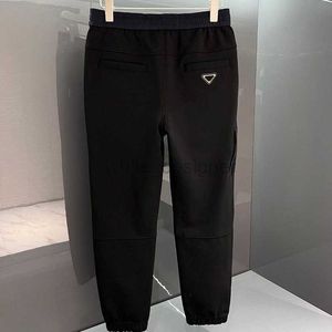 Designer jeans voor heren 2023SS heren p gesplitste katoen casual sportbroek met driehoekslabel voor externe single channel goederen broek