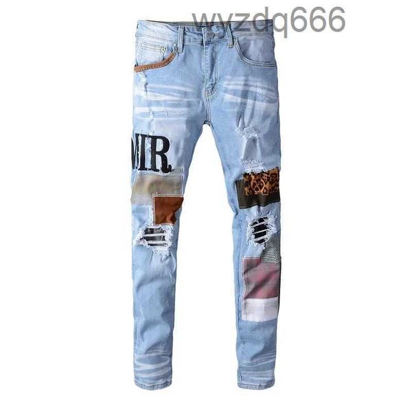 Jeans de créateur pour hommes Amirri hommes Jeanpannts pantalons en lin Hip Hop hommes Jeans en détresse déchiré Biker Slim Fit moto Denim forBTJJ BTJJ