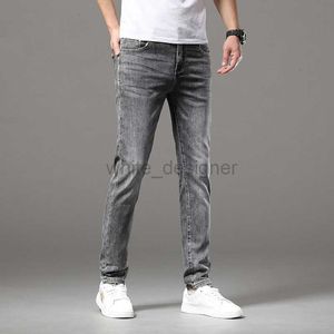 Designer jeans voor heren einde nieuwe lente/zomer jeans elastische rechte fit casual minimalistische zakelijke denim broek modebroek broek