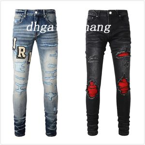 designer jeans voor herenjeans Wandelbroek Gescheurd Hiphop High Street Fashion Brand Pantalones Vaqueros Para Hombre Motorborduurwerk Nauwsluitend 907078806