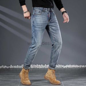 Designer jeans voor heren kong lente/zomer eind jeans zwart grijs slanke fit kleine voeten lente/herfst heren veelzijdige broek mode broek
