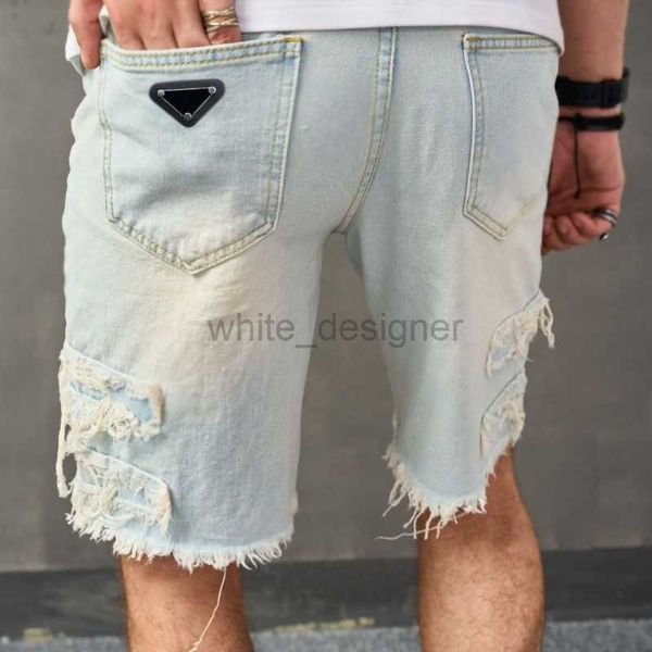 Jeans de créateurs pour hommes pour hommes pantalons lâches en denim en denim pour les hommes de la jambe large capris pantalon