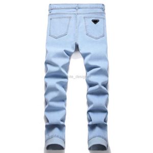 Jeans de créateurs pour hommes jeans nouveaux jeans bleu couleur élastique slim fit mens pantalon décontracté pantalon manche moteur de moteur