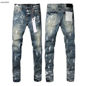 jeans de créateur pour pantalons pour hommes jeans violets Jeans violets Jeans pour hommes en détresse noir déchiré Biker Slim Fit moto Mans jeans empilés hommes jeans baggy Jan 27