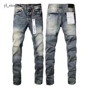 Designer jeans voor herenbroeken paarse jeans paarse merk jeans trends aanpassen van distressed zwarte gescheurde motorrijder slanke fit mans gestapelde jeans heren baggy jeans gat 2331