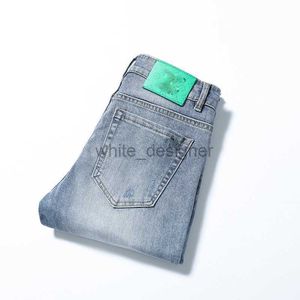 Jeans de créateurs pour les jeans pour hommes de qualité pour hommes, polyvalent pour hommes, pantalon en jean de la jambe droite de couleur élastique de couleur élastique.