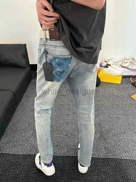 Jeans de designer pour hommes printemps nouveau jeans imprimées océanques homme à la mode
