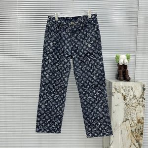 Jean designer L Street Leisure and Entertainment Sports Sports Jeans Motorcycle broderie Perforated Jeanshigh Street Jeans British Style Jeans