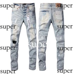 Designer Jeans Homme Violet Jean Pant Top Qualité Skinny Autocollants Light Wash Ripped Moto Rock Revival Joggers True Religions Hommes À La Mode Et À La Mode Jean 762