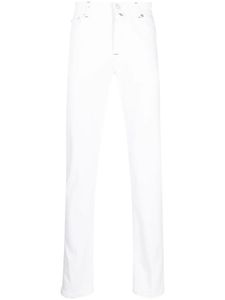 Jeans de créateur Kiton pour hommes, taille moyenne, jambes droites, pantalons longs en détresse, nouveau Style, pantalon en Denim blanc, printemps automne