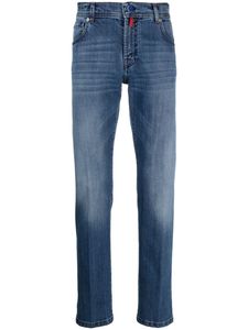 Jeans de créateur Hommes Kiton Jeans en denim à jambe droite Classique Cinq poches Printemps Automne Pantalons longs pour homme Nouveau style Pantalon en denim adoucissant