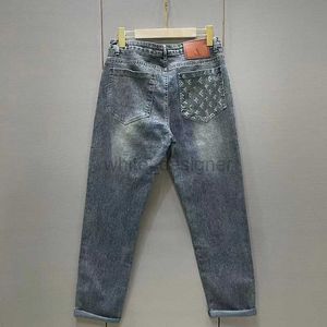 designer jeans Herenjeans slank passend nieuw trendy merk veelzijdige rechte broek borduurwerk quilten gescheurd merk vintage broek herenmode jeans broek M-4XL