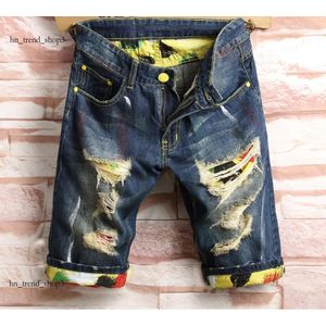 Designer Jeans Herenshorts Jean Denim Causual Distressed Ksubi Jeans Paarse Jeans Korte Skate Board Jogger Enkel Gescheurde Golf Amirir Jea 174