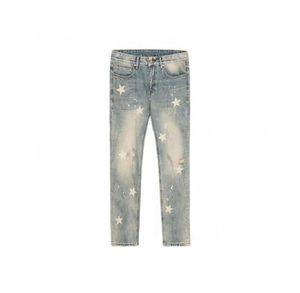 Jeans de créateur hommes femmes marque de haute qualité Jeans marque de mode Slim Fit décontracté pantalon moyen régulier