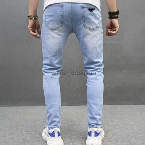 Designer Jeans Mens 2024 New Men's Jeans Men's Small Foot Cotton Elastic Elastic Men's Jeans Man Jeans Fashion Pantal