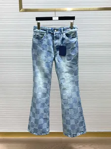 Designer Jeans Mens Button Wind Breakher herenjack -paar's mozaïek spijkerjas