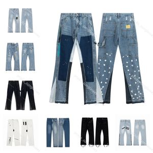 Designer Jeans en jean pour hommes Pantalons déchirés Pantalons de luxe Hip Hop Pantalons Black Jeans Vêtements Jeans de haute qualité 92KU