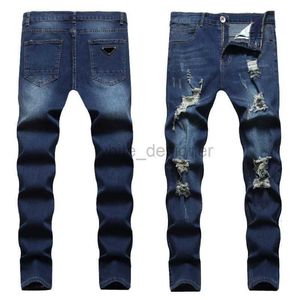 Jeans concepteurs jeans pour hommes femmes pantalons longs empilés jeans de poitrine de peinture rétro