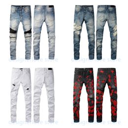 Designer jeans heren scheurde jeans voor vrouwen Deim Jens Zipper Skinny Pant For Women Vintage Stars broek Streetwear Zip Man Slim Fit Luxe denim Jean Pants Maat 36 38