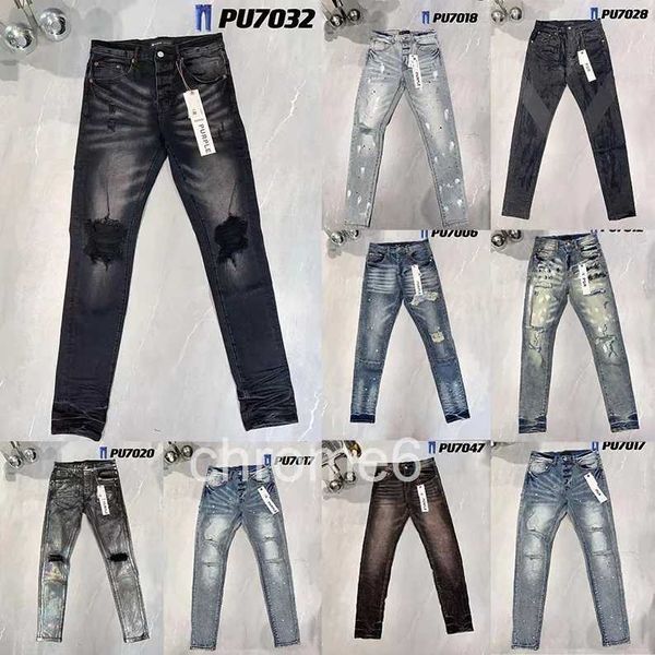 Jeans de diseñador para hombre Skinny Desig 55 colores pantalones largos Hippop pegatina bordado Slim Denim Straight Streetwear al por mayor 29-38 P2WN