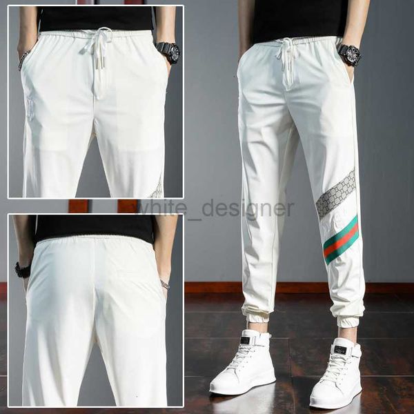 Designer Jeans Mens Summer Thin Ice Silk Casual Pantal