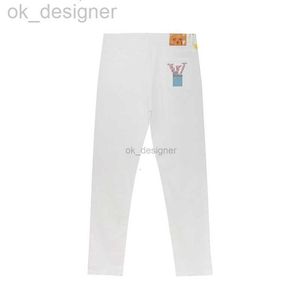 Designer Jeans Mens Whi Tejeans pantalon de mode Denim Pantalon de mode haut de gamme Streetwear Retro Streetwear Casual Sweatpants Joggers Pant