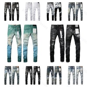 Designer jeans paarse jeans denim jeans mannen dames broek paarse ksubi jeans high street paarse retro verf spot slanke voeten micro elastische jeans hiphop ritssluiting gat