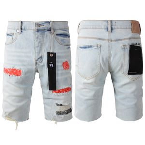 Designer jeans shorts denim shorts pour hommes masquets de style décontracté mixer tissu lavage vintage rue à la mode hip hop concepteur de marque de marque violette jeans jeans 905