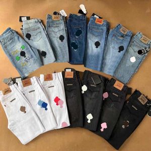 Designer JeanSdesigner Mens Jeans décontractés Cross Cross Straight Jean Pantalons Long Pant Casual Imprime