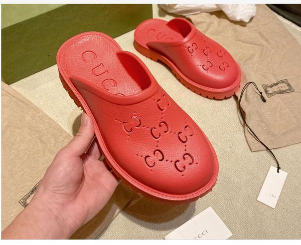 Designer Jelly Femme's Mid Talon Sandal Slippers, fait de matériaux transparents, à la mode, sexy et charmante, Sunny Beach Woman Shoes Slippers G63