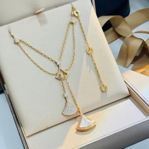 Designer sieraden hanger ketting voor vrouwen divas droomfeest goud hardware met doos