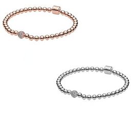 Joyas de diseño 925 Pulsera de plata Charm Bead fit Pandora Rose Gold Beads Temperament Slide Charms de estilo europeo Murano