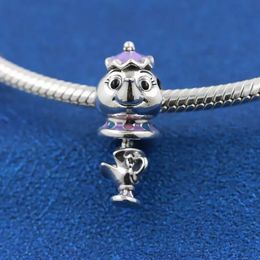 Joyería de diseño 925 pulsera de plata Charm Bead fit Pandora Lovely Potts cuelgan pulseras deslizantes cuentas estilo europeo encantos con cuentas Murano
