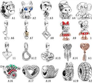 Designer Jewelry 925 Silver Bracelet Charm Bead fit Pandora nouveau robot attrape-rêves Slide Bracelets Perles Style Européen Charms Perlé Murano