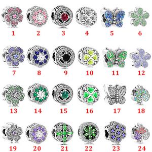 Bijoux de créateur 925 Bracelet en Argent Charme Perle fit Pandora Amour Papillon Croix Diapositive Bracelets Perles Style Européen Charmes Perlé Murano