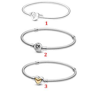 Bijoux de créateur Bracelet en argent 925 Charm Perle fit Pandora Série Fête des Mères Ange Amour Nouveau Serpent Glisser Bracelets Perles Charmes De Style Européen Perlé Murano