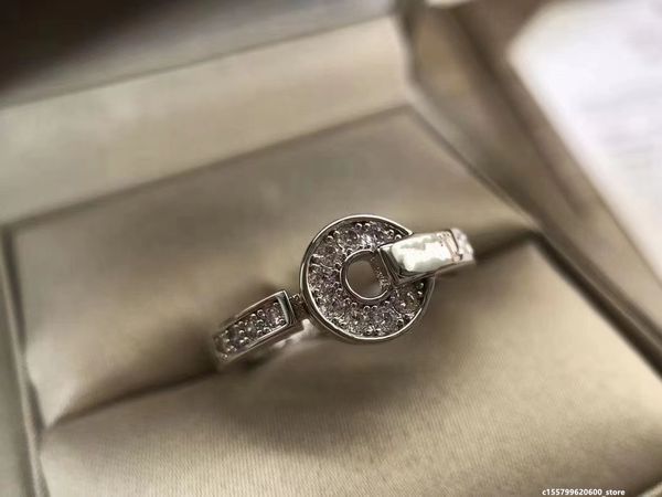 Joyería de diseño bg Anillo Simple Oro rosa Plata Serpiente Conjunto Diamante Propuesta Regalo Gran lujo S925 Regalo del día de San Valentín para hombres y mujeres