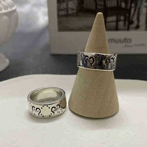 bijoux de créateur collier collier Ancient Ghost Skull Ring elf ghost série simple ins couple anneau de haute qualité