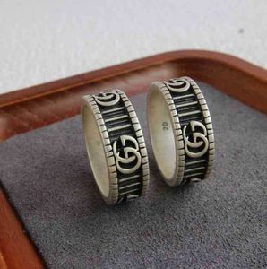 designer de joias pulseira colar de alta qualidade preto esterlino feito à mão velho fosco anel de casal malenew jóias