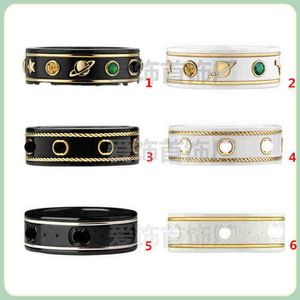 bijoux de créateur bracelet collier anneau accessoires anneau blanc céramique noir acier pierre pour hommes femmes pour donner des cadeaux copines